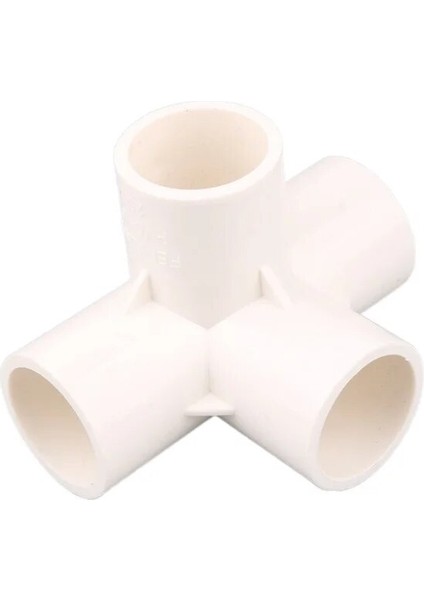 4 Yollu Stil Kimlik 25MM mm Beyaz Pvc Boru Ek Parçaları Düz ​​dirsek Tee Çapraz Bağlayıcı Su Borusu Adaptör Yolları Eklemler (Yurt Dışından)