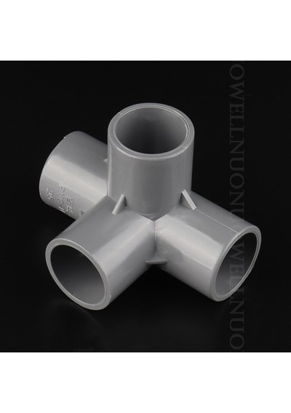 Gri Tarzı 40MM 5 Adet Id 20 ~ 50MM Stereoskopik Pvc Konnektörler Sulama Tüpü Eklemleri Pvc 4 Yollu Bağlayıcı Bahçe Su Boru Ek Parçaları (Yurt Dışından)