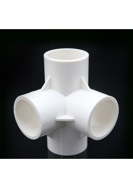 4 Yol Stili Iç ÇAP.20MM Nuonuowell Beyaz Pvc Boru Ek Parçaları Düz ​​dirsek Katı Eşit Tee Konnektörler Plastik Ortak Su Parçaları Pvc Yolları Dıy Raf (Yurt Dışından)