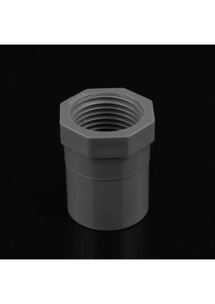 Gri Tarzı 1l2 INÇ-20MM mm Pvc Dişi Diş Düz Bağlantı Su Borusu Ortak Akvaryum Parçaları Bahçe Sulama Adaptörü (Yurt Dışından)