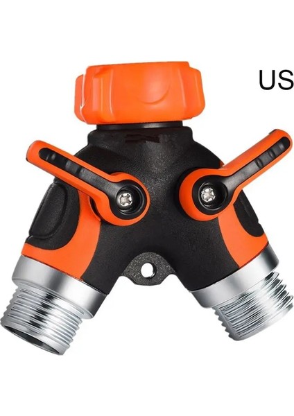 Stil 2 Yollu Ağır Hizmet Tipi Bahçe Musluğu Hortum Bölücü Y Konnektör Dağıtıcı Su Vanalarını Kapatın (Yurt Dışından) fiyatları