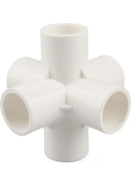 6 Yollu Stil Kimlik 32MM mm Beyaz Pvc Boru Ek Parçaları Düz ​​dirsek Tee Çapraz Bağlayıcı Su Borusu Adaptör Yolları Eklemler (Yurt Dışından)