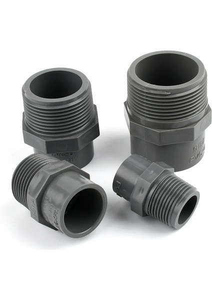 Inç 2 Ila 50 mm Stili 1 Bilgisayar "-2.5" Ila mm Erkek Dişli Pvc Düz Konnektör Azaltıcı Bahçe Sulama Balık Tankı Adaptörü Akvaryum Aksesuarları (Yurt Dışından) modelleri