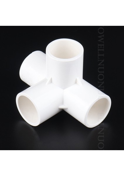 Beyaz Stil 25 mm 5 Adet Id 20 ~ 50MM Stereoskopik Pvc Konnektörler Sulama Tüpü Eklemleri Pvc 4 Yollu Bağlayıcı Bahçe Su Boru Ek Parçaları (Yurt Dışından)