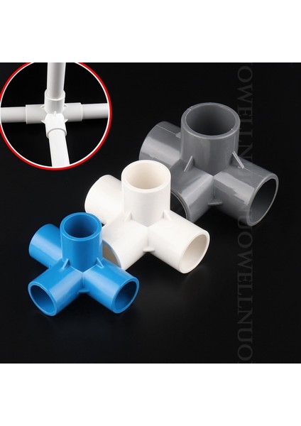 Beyaz Stil 25 mm 5 Adet Id 20 ~ 50MM Stereoskopik Pvc Konnektörler Sulama Tüpü Eklemleri Pvc 4 Yollu Bağlayıcı Bahçe Su Boru Ek Parçaları (Yurt Dışından) modelleri