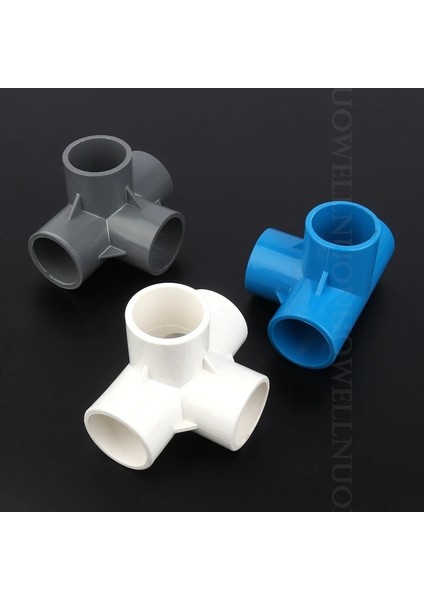 Beyaz Stil 25 mm 5 Adet Id 20 ~ 50MM Stereoskopik Pvc Konnektörler Sulama Tüpü Eklemleri Pvc 4 Yollu Bağlayıcı Bahçe Su Boru Ek Parçaları (Yurt Dışından) indirimleri