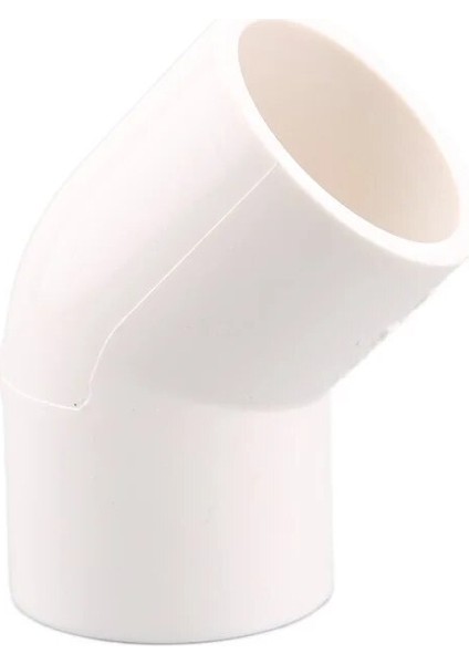 45 Derece Dirsek Stili Kimlik 20MM mm Beyaz Pvc Boru Ek Parçaları Düz ​​dirsek Tee Çapraz Bağlayıcı Su Borusu Adaptör Yolları Eklemler (Yurt Dışından)