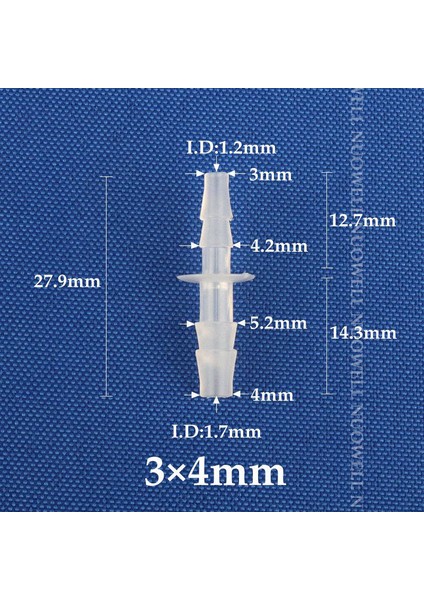 4-3 mm Tarzı 100 Adet 200~LASTIK Düz Su Boru Konnektörü Akvaryum Tankı Hava Pompası Hortumu Kaplin Azaltma Bahçe Su Konnektörleri (Yurt Dışından) fiyatları