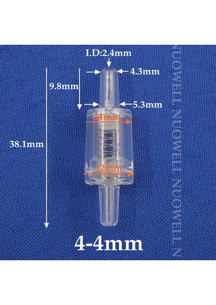 4-4mm Yay Stili 50 Parça 200~~6MM Düz Ağız Plastik Çek Valf Sulama Hortumu Boru Ek Parçaları Akvaryum Yumuşak Boru Çek Valf (Yurt Dışından) fiyatları