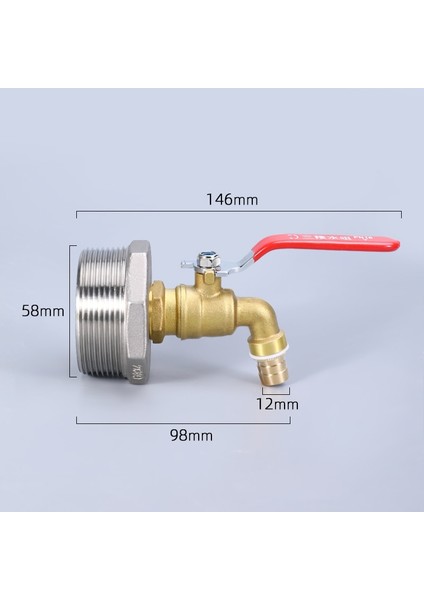 No.11 Stili S60X6 Konu Ibc Tank Adaptörü Alaşım Pirinç Musluk '' '' Ev Bahçe Su Konnektörü Için Yedek Vana Bağlantı Parçaları (Yurt Dışından)