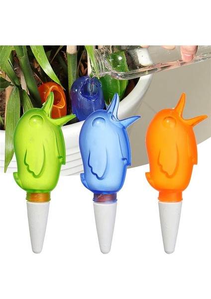 Turuncu Tarzı Bahçe Otomatik Sulama Aracı Sevimli Kuşlar Kapalı Damla Sulama Sulama Sistemi Kiti Saksı Bitki Suları Houseplant Için Spike (Yurt Dışından) fiyatları