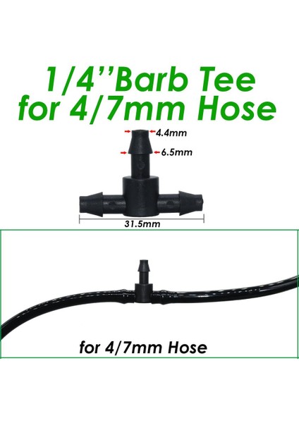 SPL11-008-50PCS Tarzı Sprycle Barb Tee 3 Yollu Bağlayıcı Bahçe Sulama Ie Hortum Ortak Mikro Damla Sulama Aracı Saksılar Için (Yurt Dışından)