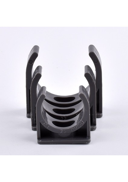 20MM Tarzı 20 Adet Adet Gri Pvc Boru Kelepçesi U Tipi Boru Askı Bahçe Sulama Su Bağlantısı Akvaryum Adaptörü Cleline (Yurt Dışından)