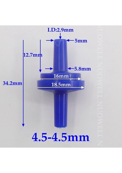 4.5-4.5mm Mavi Stil 50 Parça 200~~6MM Düz Ağız Plastik Çek Valf Sulama Hortumu Boru Ek Parçaları Akvaryum Yumuşak Boru Çek Valf (Yurt Dışından) fiyatları