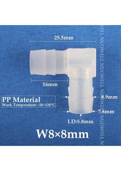 8-8 Dirsek Stili 50 Parça 5~~20MM Gıda Sınıfı Pp Eşit Dirsek Konnektörleri Balık Tankı Boru Ekleri Bahçe Su Konnektörü Hava Pompası Tüp Hortum Konnektörleri (Yurt Dışından) fiyatları