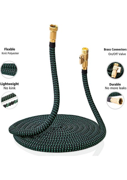 Üç Parça Gümüş Tarzı 25FT Büyük Bahçe Hortumu Boru Genişletilebilir Esnek Yüksek Basınçlı Araba Yıkama Için Kullanılır Sihirli Hortum, Metal Püskürtme Tabancası, Açık Bahçe Sulama (Yurt Dışından) fırsatları