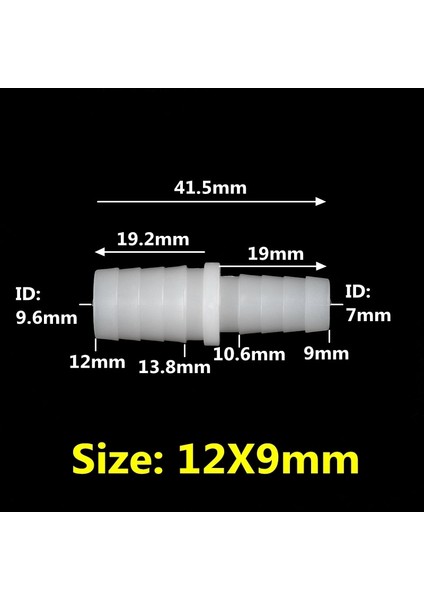 12X9MM Pe Stili 5 Adet 3~.4~9mm Ila 4~12MM Pe Gıda Sınıfı Pagoda Doğrudan Konektörleri Azaltma Akvaryum Tankı Hava Pompası Adaptörü Sulama Hortumu Bağlantısı (Yurt Dışından) fiyatları