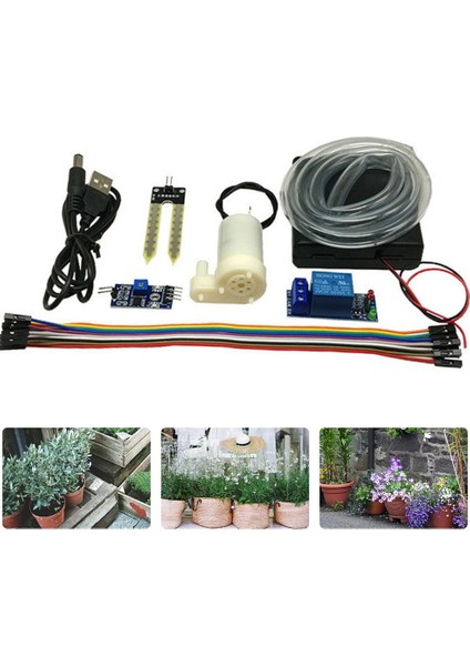 Beyaz Stil Dıy Otomatik Sulama Sulama Sistemi Toprak Nem Sensörü Pompa Modülü Kiti (Yurt Dışından) indirimleri