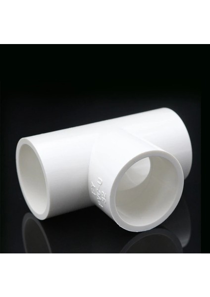 Tişört Stili Iç ÇAP.25MM Nuonuowell Beyaz Pvc Boru Ek Parçaları Düz ​​dirsek Katı Eşit Tee Konnektörler Plastik Ortak Su Parçaları Pvc Yolları Dıy Raf (Yurt Dışından)