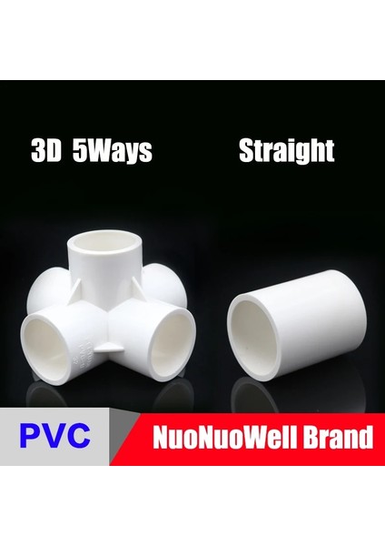 Tişört Stili Iç ÇAP.25MM Nuonuowell Beyaz Pvc Boru Ek Parçaları Düz ​​dirsek Katı Eşit Tee Konnektörler Plastik Ortak Su Parçaları Pvc Yolları Dıy Raf (Yurt Dışından) indirimleri