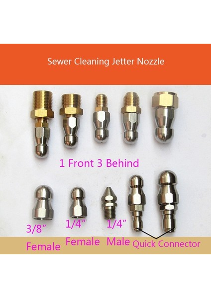 Mavi Stil Kanalizasyon Temizleme Nozulu Yüksek Basınçlı Yıkama Makinesi Drenaj Temizleme Nozulu Kanalizasyon Temizleme Jetter Nozulu (Yurt Dışından) fırsatları