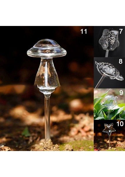 No.4 Tarzı 11 Çeşit Cam Bitki Çiçek Su Besleyici Otomatik Kendinden Sulama Cihazları (Yurt Dışından) indirimleri