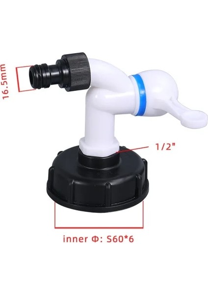 No.2 Tarzı Konu Ibc Tank Adaptörü, Ev Bahçe Su Konnektörleri Için Plastik Musluk Konnektörü Su Deposu Uydurma Kalınlaştırmak (Yurt Dışından)