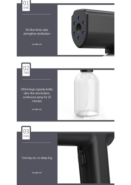 Siyah Stil Elektrikli Kablosuz Dezenfeksiyon Püskürtücü El Taşınabilir USB Sisleme Makinesi Hava Temizleyici Atomize Elektrikli Sanitize Püskürtücü (Yurt Dışından) fırsatları
