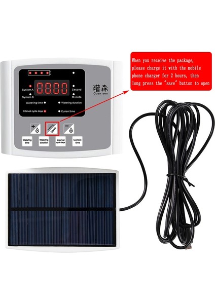 Güneş Panelleri Tarzı Bahçe Damla Sulama Cihazı Çift Pompa Kontrol Cihazı Zamanlayıcı Sistemi Güneş Enerjisi Bitkiler Için Akıllı Otomatik Sulama Cihazı (Yurt Dışından) modelleri