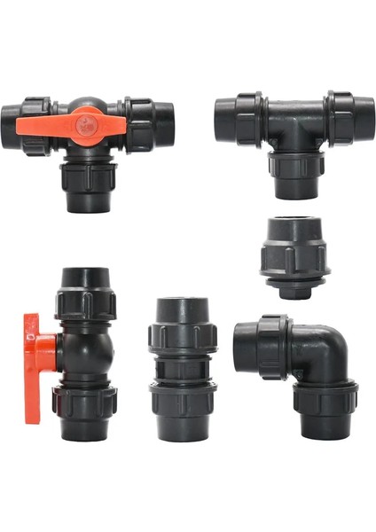 Tişört Stili 50MM mm Pvc Pe Tüp Musluk Suyu Bölücü T Dirsek Uç Tapası Plastik Hızlı Vana Bahçe Tarım Sulama (Yurt Dışından) modelleri