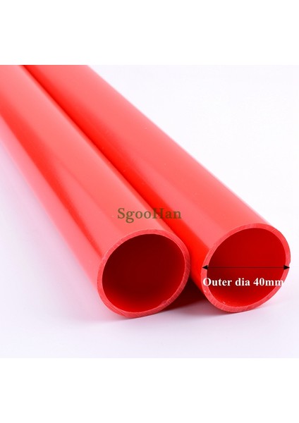 2 Adet 40MM Boru Stili 2 Adet Od 20 ~ 50MM Kırmızı Pvc Boru Akvaryum Balık Tankı Ek Parçaları Ev Bahçe Sulama Sistemi Upvc Tüp Su Temini Borusu cm Uzun (Yurt Dışından) fiyatları