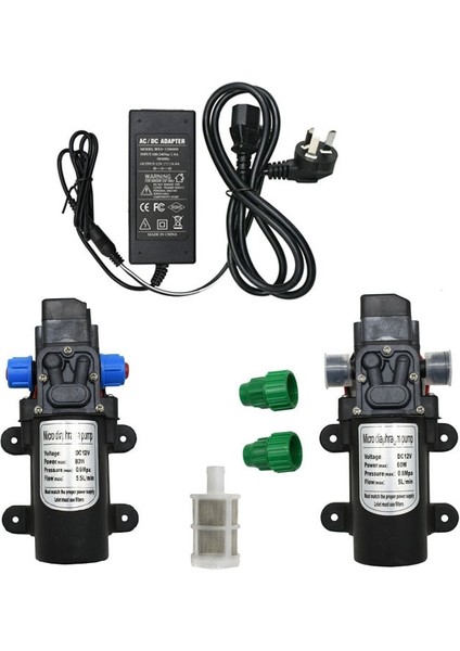 60W Tarzı Dc 12 Volt Yüksek Basınçlı Su Pompası 60W 80W 100W Mikro Diyaframlı Su Pompası Basınçlı Kendinden Emişli Güçlendirici 12 Volt Adaptör (Yurt Dışından)
