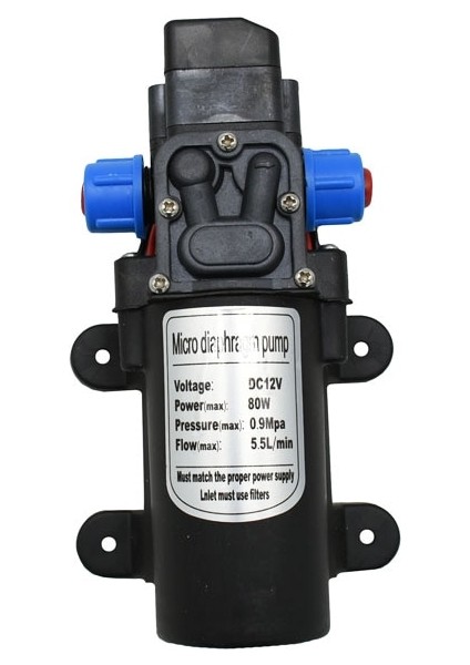 60W Tarzı Dc 12 Volt Yüksek Basınçlı Su Pompası 60W 80W 100W Mikro Diyaframlı Su Pompası Basınçlı Kendinden Emişli Güçlendirici 12 Volt Adaptör (Yurt Dışından)