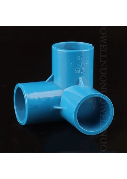 Mavi Stil 20 mm Vc Boru Konnektörleri Bahçe Sulama Tüpü Adaptörü Pvc Üç Boyutlu Tees Kapalı Su Temini Boru Ek Parçaları (Yurt Dışından)