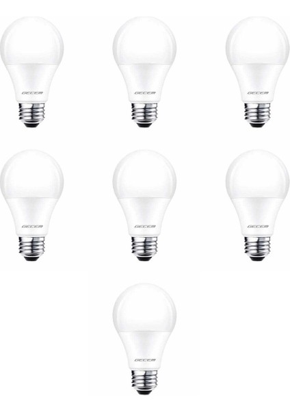 7 Adet Gecem 9W LED Ampul E27 Duy 6500K - Beyaz Işık