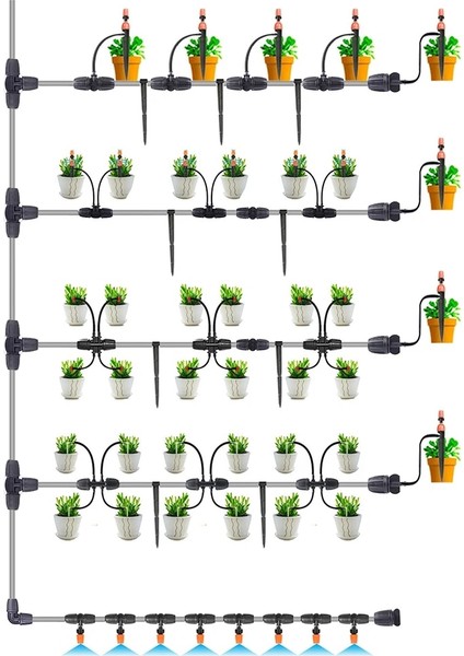Altın Tarzı Bahçe Sulama Hortum Bağlantıları O Dikenli Kilitli Hortum Ayırıcılar Otomatik Mikro Damla Sulama Sistemi Bağlantı Elemanları (Yurt Dışından) fırsatları