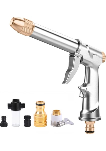 Siyah Stil Taşınabilir Yüksek Basınçlı Su Tabancası Jet Bahçe Yıkayıcı Hortum Değnek Meme Püskürtücü Sulama Sprey Yağmurlama Temizleme Aracı (Yurt Dışından)