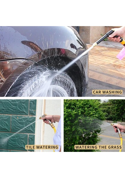Siyah Stil Taşınabilir Yüksek Basınçlı Su Tabancası Jet Bahçe Yıkayıcı Hortum Değnek Meme Püskürtücü Sulama Sprey Yağmurlama Temizleme Aracı (Yurt Dışından)