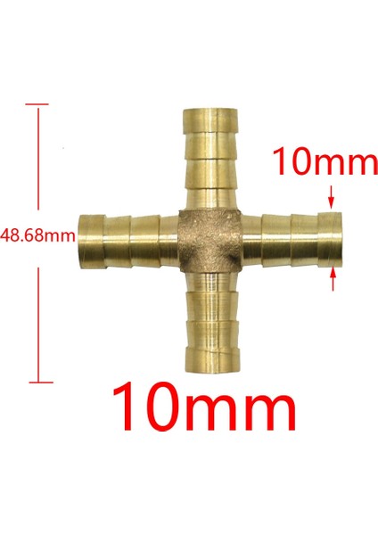 Y x 16 mm Stili Pirinç T Şeklinde mm Hortum Konektörü Y Çapraz 3 Yollu Hortum Bakır Dikenli Konnektör Hava Su Yağ Bağlayıcı Adaptörü 1 Adet (Yurt Dışından) modelleri