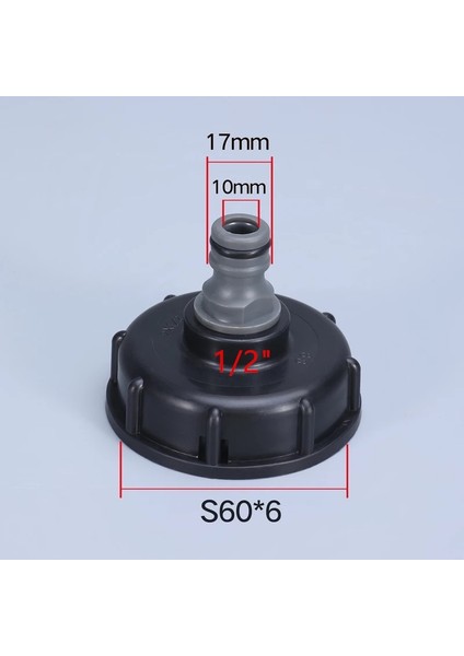 No.6 Tarzı Kalın Dişli S60X6'DAN '' '' Kaba Dişli Ibc Tank Adaptörü Musluk Vana Bağlantı Parçaları Değiştirme Aracı Ev Bahçe Konnektörü (Yurt Dışından)