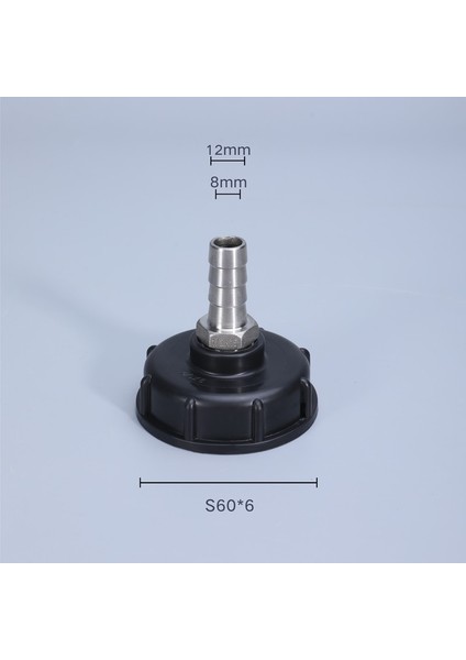 11MM Bir Stil Kalınlaşmak S60X6 Ibc Tank Adaptörü Kaba Dişli Vana Uydurmal Su Deposu Bahçe Hortumu Konnektörü Yüksek (Yurt Dışından)