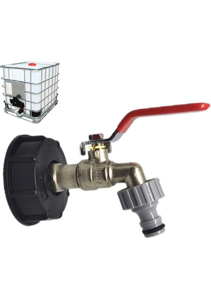 Bir Stil Ibc Tank Adaptörü S60X Bahçe Hortumu Musluk Su Deposu Hortum Bağlantısı Dokunun Değiştirme Bağlantısı Bağlantı Vanası Bahçe Malzemeleri (Yurt Dışından)