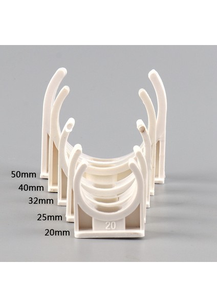 Gri Tarzı 40MM Vc Boru Kelepçe Kimliği 20 ~ 50MM Akvaryum Balıkları Tankı Su Temini Tüpü U-Tipi Kart Brace Tutucu Sulama Borusu Sabitleme Araçları (Yurt Dışından) fırsatları