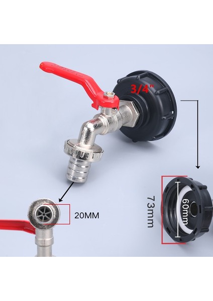 No.4 Tarzı Ibc Tank Musluk Adaptörü S60X6 Kaba Dişli Bahçe Hızlı Bağlantı Musluğu Alaşım Değiştirme Vana Bağlantı Konnektörü (Yurt Dışından)