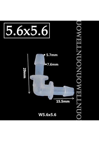 5,6 mm Stili .6~ Pp Dirsek Konnektörü Şeffaf 90 Derece Eşit Jionts Akvaryum Balık Tankı Pagoda Hortum Adaptörü Hava Pompası Uydurma (Yurt Dışından) fiyatları