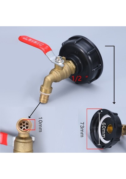 No.2 Tarzı Ibc Tank Musluk Adaptörü Kaba Dişli Konnektör '' Yedek Vana Bağlantı Parçaları Metal Pirinç Su Musluğu Sıcak Satış (Yurt Dışından)
