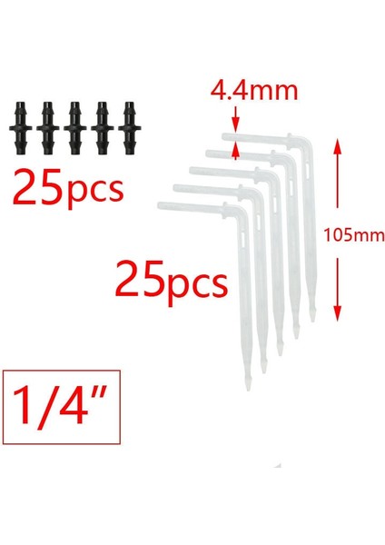1ı4 x Konektör Stili Ok Damlatıcılar Drke Dirsek Ok Damla Yayıcı Saksı Sulama Bitkinin Köküne Sulama (Yurt Dışından) fiyatları