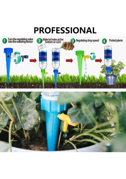 6 Adet Yeşil Stil Otomatik Damla Sulama Sulama Sistemi Damlatıcı Başak Kitleri Bahçe Ev Bitkisi Çiçek Otomatik Sulama Araçları Sera (Yurt Dışından) fırsatları