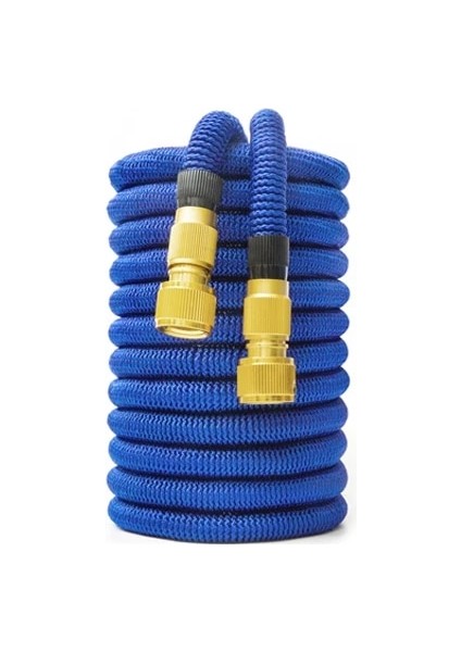 Mavi Stil 33FT-10M Uzatılmış Bahçe Su Hortumu Genişletilebilir Çift Metal Konnektör Yüksek Basınçlı Pvc Makara Bahçe Çiftliği Sulama Araba Yıkama Için Sihirli Su Boruları (Yurt Dışından)