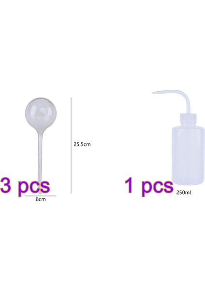 3 Adet Şeffaf L Tarzı Otomatik Bitki Sulama Ampülleri Kendinden Sulama Topları Ev Bahçe Su Kovası Houseplant Cihazı Damla Sulama Sistemi (Yurt Dışından) fiyatları